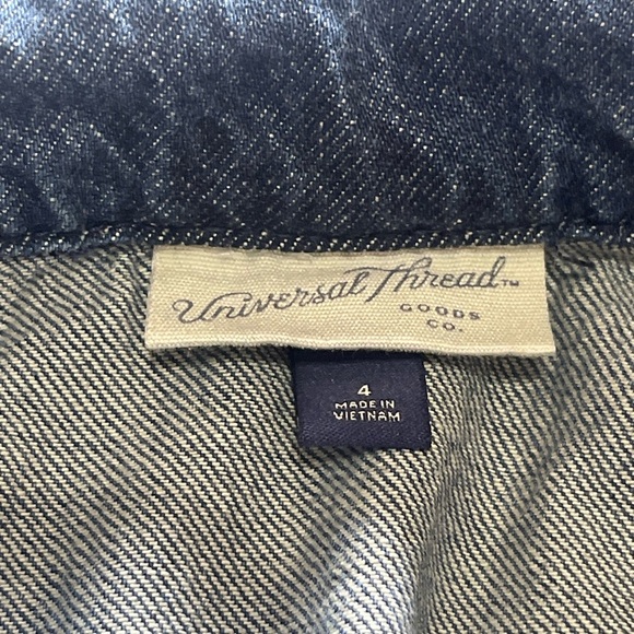 Universal Thread Denim Long Sleeve Romper Size 4 - Picture 3 of 14